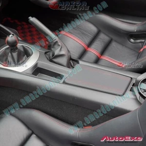AutoExe Soft Pad Center Console Lid in Red Stitched fit 15-25 Miata MX-5 [ND,NE] - Picture 1 of 3