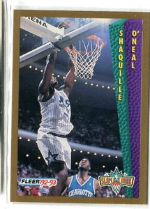Tarjeta de novato Fleer Shaquille Shaq O'Neal Slam Dunk RC 1992-93 #298 HOF MAGIC HEAT - Imagen 1 de 1