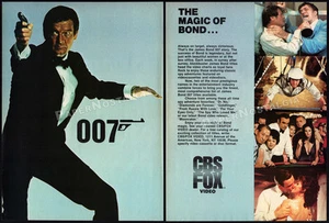 JAMES BOND 007 - Original 1983 print AD / ADVERT _ Roger Moore _ Sean Connery - Picture 1 of 3