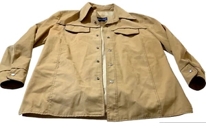 Chaqueta de trabajo Mercedes para hombre XL caqui ropa de trabajo bolsillos manga larga cuello a presión - Imagen 1 de 8
