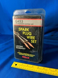 NOS Wells Q453 4 Cylinder Custom Spark Plug Wire Set VTG 1981-1990 Dodge - Picture 1 of 7