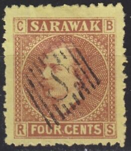Malaya Staaten Sarawak, Malaiian States Sarawak Nr. 4, 1875 o