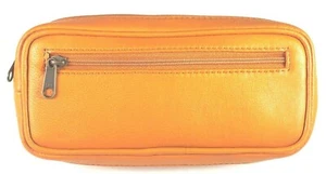 WOW! Premium ENGLISH TAN soft Nappa leather pipe tobacco pouch / case - Picture 1 of 4
