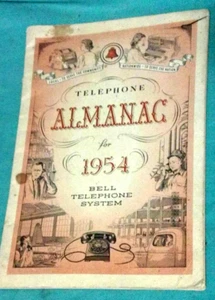 Original Vintage 1954 Bell Telephone Almanac - Picture 1 of 7