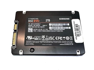 (2TB) SSD Interno Samsung MZ-76E2T0 860 EVO V-NAND 2.5" SATA III, MZ7LH2T0HMLT - Imagen 1 de 4