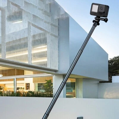 Extension Rod with 1/4 Screw Hole Telescopic Rod Monopods 29 to 120cm for Self - Image 1 of 4