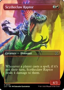 Scytheclaw Raptor - FOIL BORDERLESS - Lost Caverns of Ixalan LCC - 0323 - MTG - Imagen 1 de 3