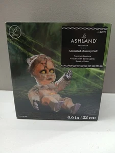 Ashland Haunted Halloween animierte Mumie Puppe gruselige Geräusche Deko Mittwoch  - Bild 1 von 2