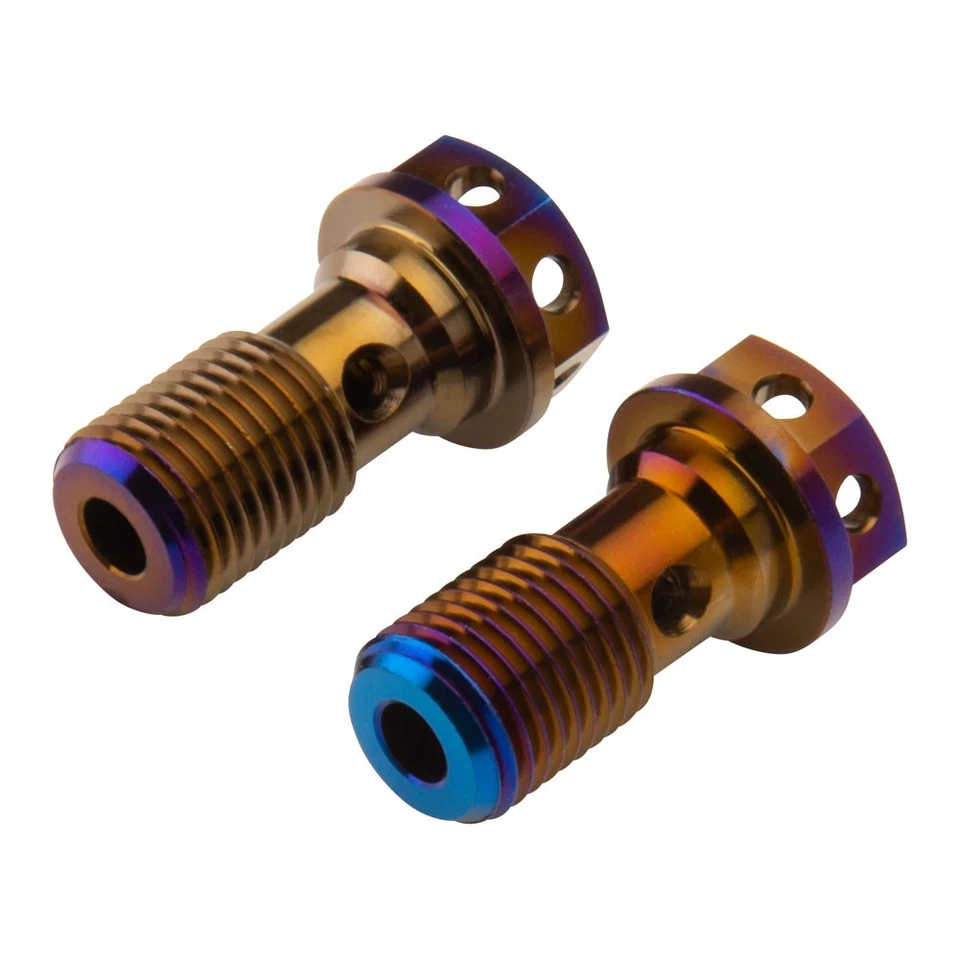 Warp 9 Titanium Brake Banjo Bolt Kit For KTM 350 SX-F 2011-2025 - Imagem 1 de 1