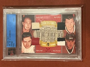 Ultimate Vault 1/1 Hall Mikita Hull Amonte Game Used Jers  2002 ITG Cornerstones - Picture 1 of 2