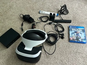 SONY PS4 VR Headset, Camera , game , ps5 adapter CUH-ZVR2 - Picture 1 of 9