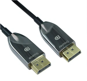 33ft DisplayPort to DisplayPort FIBER OPTIC (v1.4/8K@60) Cable  Gold Plated - Picture 1 of 2