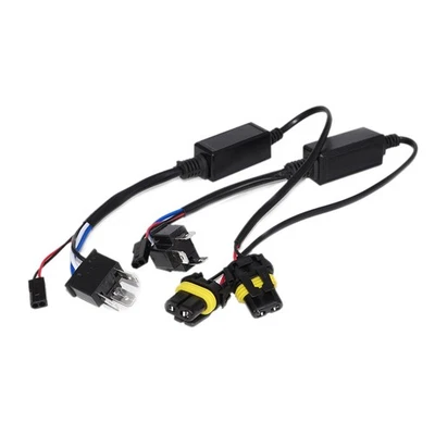 2x Relay Wiring Fit for H4 Hi/Lo HID Bi-Xenon Kit Harness Controller MAX 30A wd - Image 1 of 3