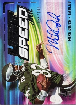 2025 Panini Luminance Mike Quick #LSIMQU Light Speed Ink Auto /100 Football Card - Image 1 of 2
