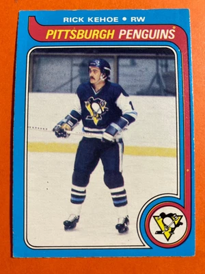 NHL, RICK KEHOE, RW, PENGUINS, #109 O-PEE-CHEE 1979, NM, SET BREAK - Image 1 of 2