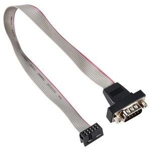  (R) 4.5" DB9 RS232 Bis 10-Pin Flachband Kabel Stecker Adapter L9T29834 - Afbeelding 1 van 7
