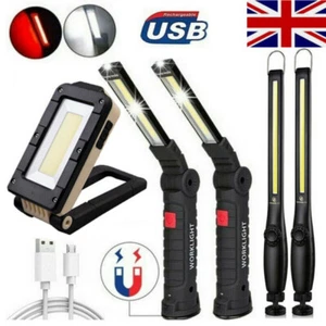 Mechanic COB LED Work Light USB Rechargeable Inspection Lamp Flashlight Torch - Picture 1 of 22