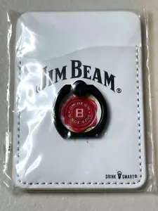 Jim Beam CELL PHONE HOLDER Pocket Finger Ring Grip Stand Attachment Rotating - Picture 1 of 2