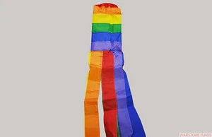 RAINBOW GAY PRIDE Windsock wind sock 5 feet 150cm 60 inches flag flags - Foto 1 di 1
