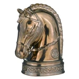Estatua de caballero de ajedrez con cabeza de caballo celta busto de cerámica de bronce 5,9" H - Imagen 1 de 1