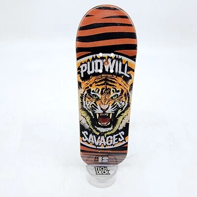 Tech Deck Mini Skateboard Pudwill Savages Tiger Miniature Fingerboard 4 in - Image 1 of 4