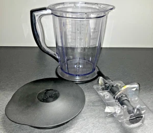 Ninja Master Prep Blender Jar/Pitcher QB900B: w/ Blades & Flat Black Lid (48 oz) - Picture 1 of 2