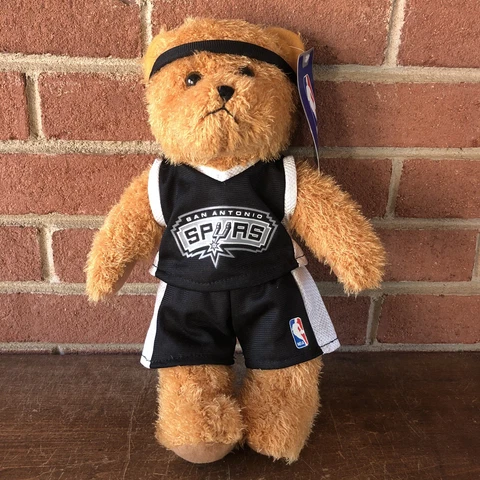 Stadium NBA San Antonio Spurs Teddy Bear Plush 2008 New Tags Cover