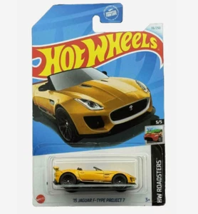 Hot Wheels '15 Jaguar F-Type Project 7,  116/250, Roadsters [gold] - Picture 1 of 1