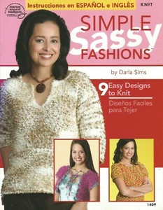 Simple Sassy Fashions 9 Easy Knit Designs American School Of Needlework 1409 - Picture 1 of 2