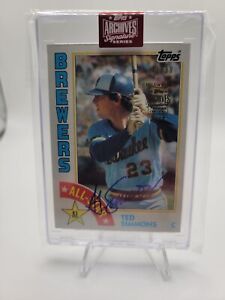 2023 TOPPS ARCHIVES SIGNATURE SERIES TED SIMMONS AUTO ENCASED /99 BRAVES HOF 