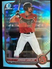 2022 Bowman Chrome Draft JORDAN LAWLAR #BDC-78 SKY BLUE REFRACTOR Diamondbacks