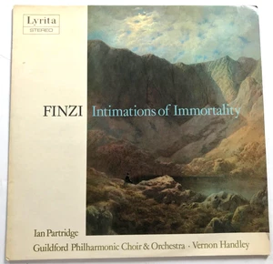 FINZI Intimations Of Immortality Vernon Handley Lyrita SRCS 75 Ian Partridge TAS - Picture 1 of 5