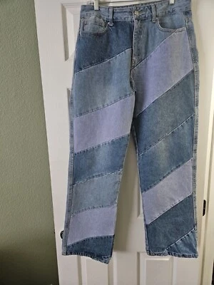 Forever 21 Patch Work Boho Jeans Women's Tag Size 30 Multi Color Denim - Image 1 of 3
