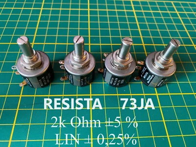 4 Stück RESISTA 73JA PRECISION POTENTIOMETER CLAROSTAT  2 kΩ  4 pcs - Bild 1 von 4