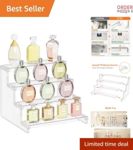 4 Tier Plastic Display Riser Stand Organizer for Figures Cupcakes Perfume - Picture 1 of 11