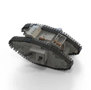 WW1 British Trench Battle Tank Building Blocks Set 544 Pieces - Picture 1 of 4