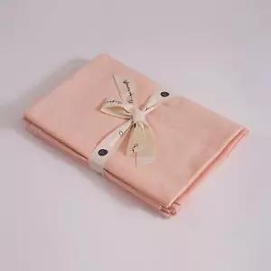 Cloth Dinner Napkins Cotton Linen Fabric Soft Pink Set of 6 Reusable Rustic L... - Picture 1 of 9