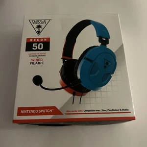 Turtle Beach - Recon 50 Wired Gaming Headset for Nintendo Switch - Red/Blue - Picture 1 of 5