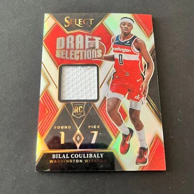 2023-24 Panini Select Draft Selections Jersey Silver Bilal Coulibaly Wizards - Image 1 of 2