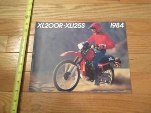 Honda motorcycle XL200R XL125S 1984 Vintage Dealer Sales Brochure - Picture 1 of 3