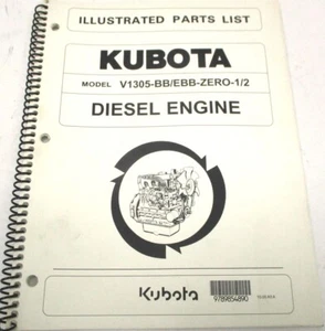 97898-54890 KUBOTA ILLUSTRATED PARTS LIST MANUAL FOR V1305-BB/EBB - Picture 1 of 3