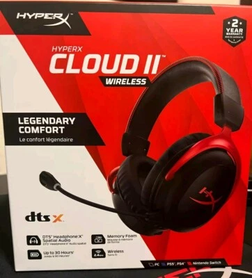 Hot HyperX Cloud II Wired Gaming Headset With Premium Sound (Red) - Image 1 of 4