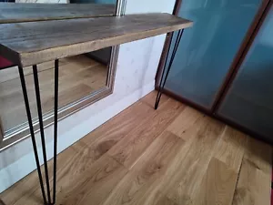 Console Table Slimline - Hair Pin Legs | Reclaimed Timber | Wood Furniture - Picture 1 of 6