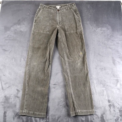 J. Pantalones de pana Crew vintage rectos para mujer talla 6 desvanecidos verde oliva tiro alto Foto 1 de 4