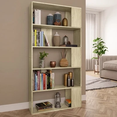 vidaXL Libreria/Divisorio Rovere Sonoma 80x24x159 cm Legno Multistrato - Immagine 1 di 4