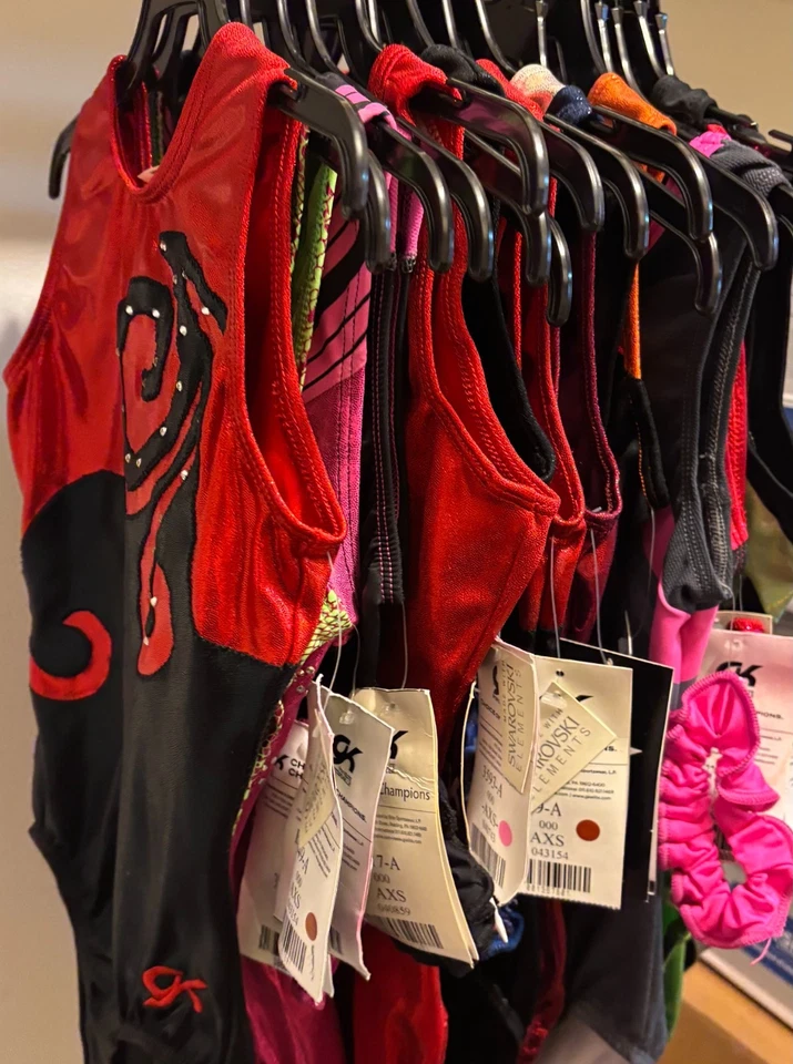 3 NEW w tags Gymnastics Leotards for 1 low price! GK Motionwear AF ACE grab bag - Image 1 of 1