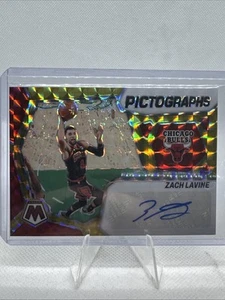 Pictografías de mosaico Panini 2023-24 elección de mosaico Prizm Zach LaVine #PM-LAV automático - Imagen 1 de 5