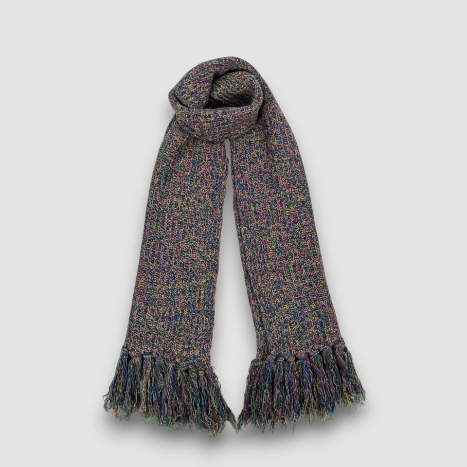 Vintage Missoni Wool Scarf Classic Knitted Winter Warmer Muffler Neck Scarves - Image 1 of 4