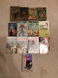 Boy Scout BSA Rockwell Near Complete Eagle Handbook Cover Book Collection - Picture 1 of 1