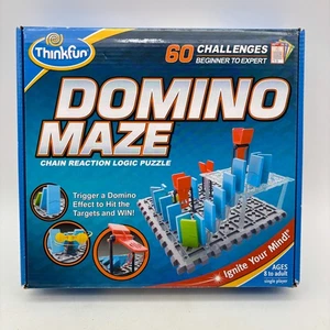 Domino Maze COMPLETE Thinkfun 2019 Logic Strategy Puzzle Challenges - Picture 1 of 9